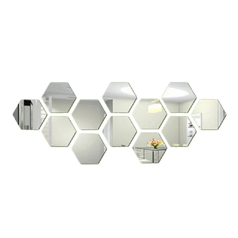 miroir mural en hexagone House confort